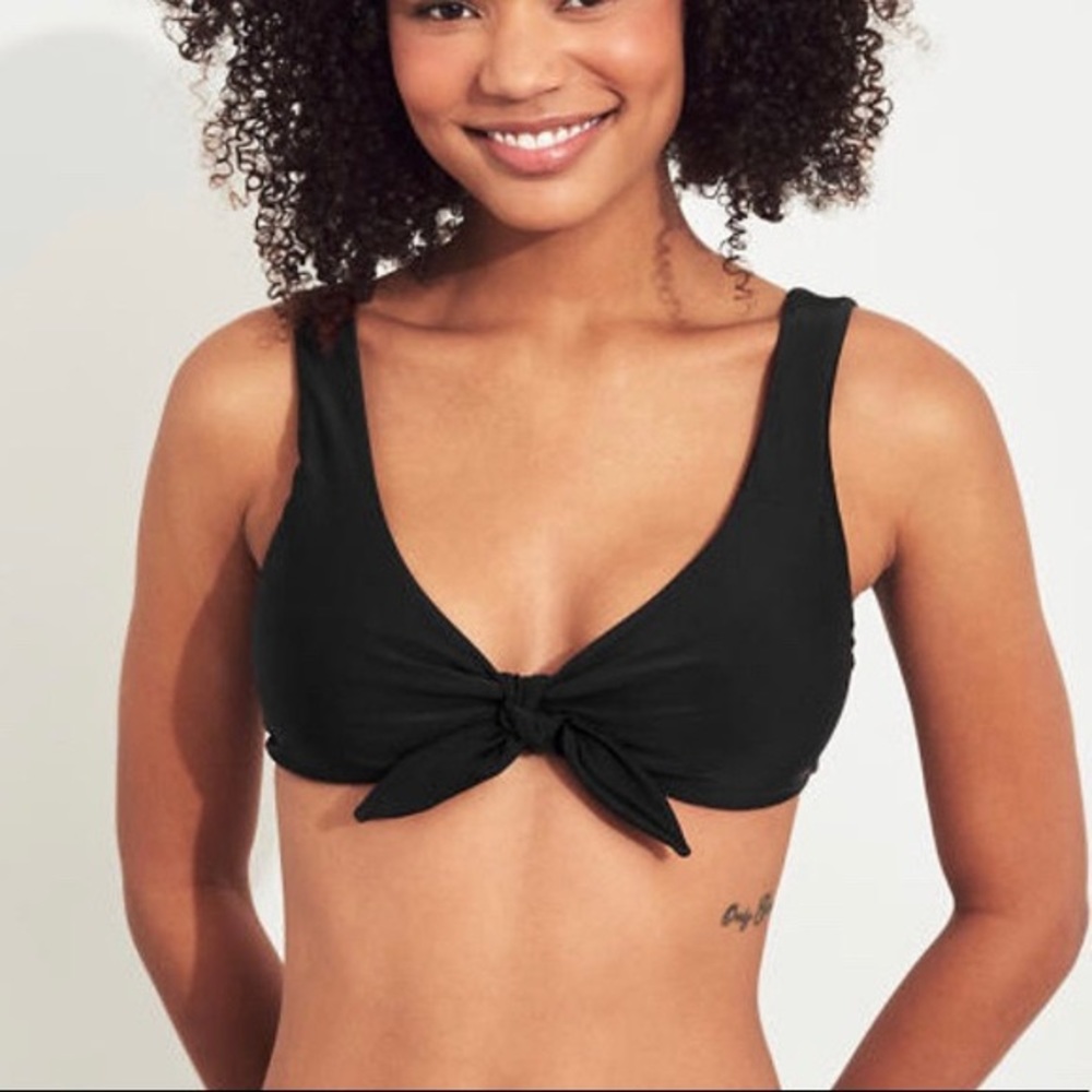 black bikini top